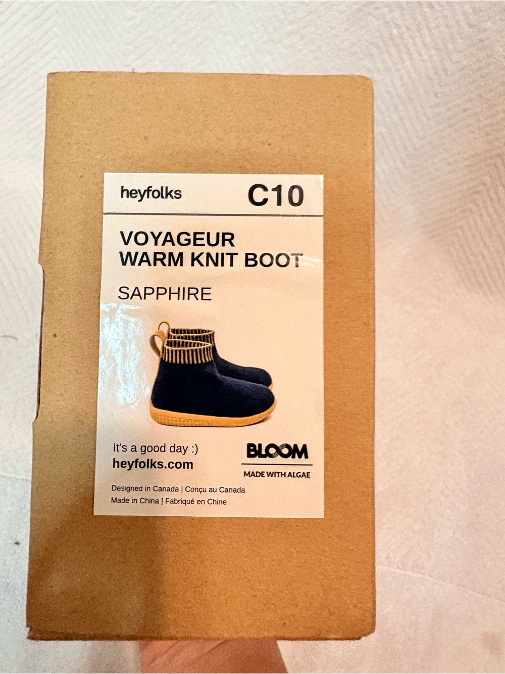 Kids Voyager Warm Knit Boot - Sapphire
